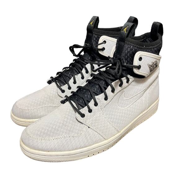 Nike Air Jordan 1 Ultra High White Gold‎ Men's 11.5 Sneakers Shoes - Picture 1 of 8